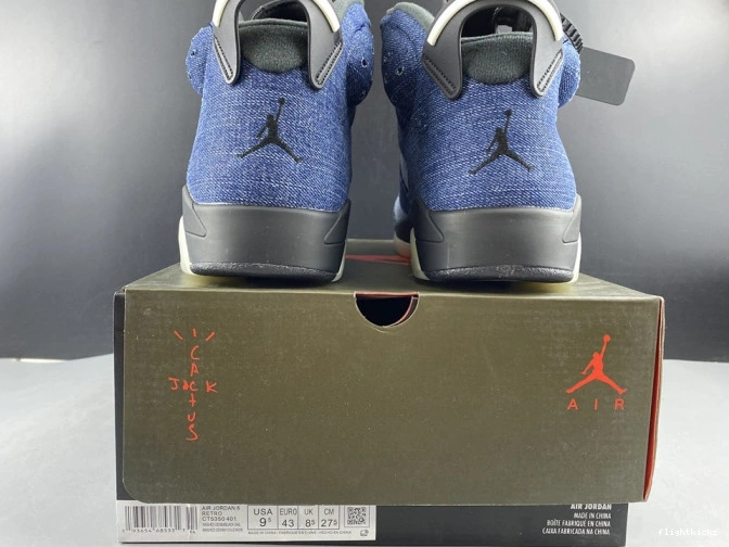 Jordan CT5350-401 6 Washed Air Denim 0808